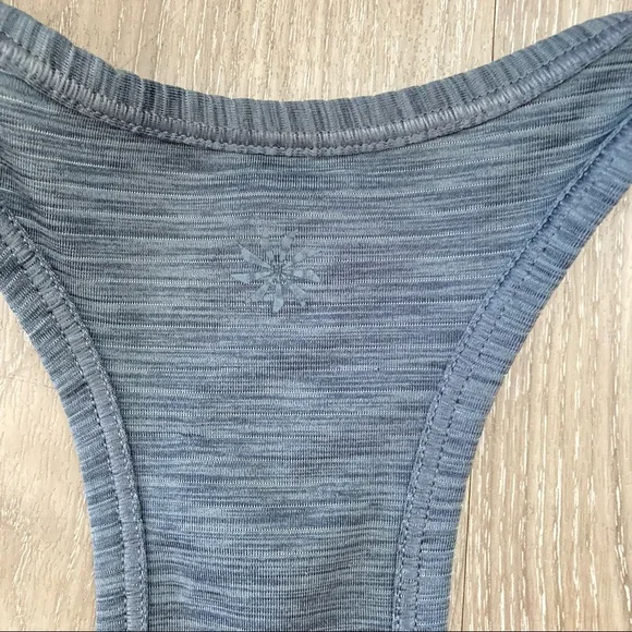 Athleta Racer Back Gray Tank Top. Small - Picture 4 of 7